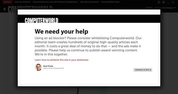 How IDG got 38 per cent of ad blockers to whitelist its sites