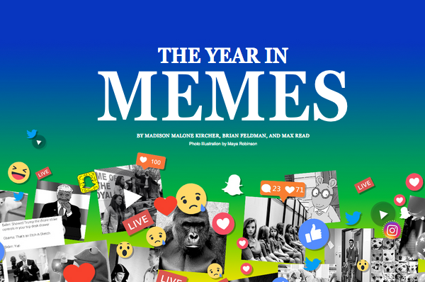 The story behind New York Magazine’s highly praised ‘Year in Memes’