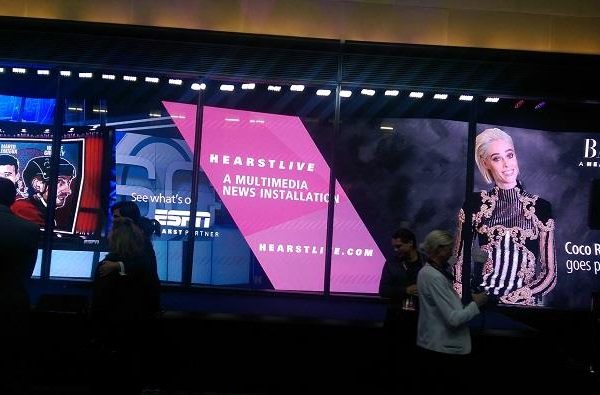 Hearst debuts HearstLive: an entertainment and information display at street level of Hearst Tower