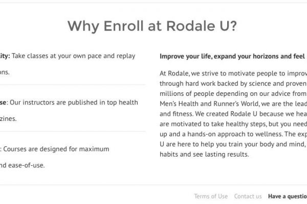 A closer look at Rodale’s new online learning platform