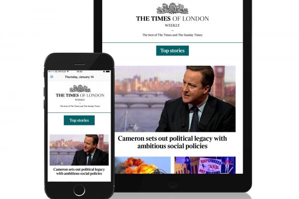 The Times and Sunday Times launches Times of London Weekly app