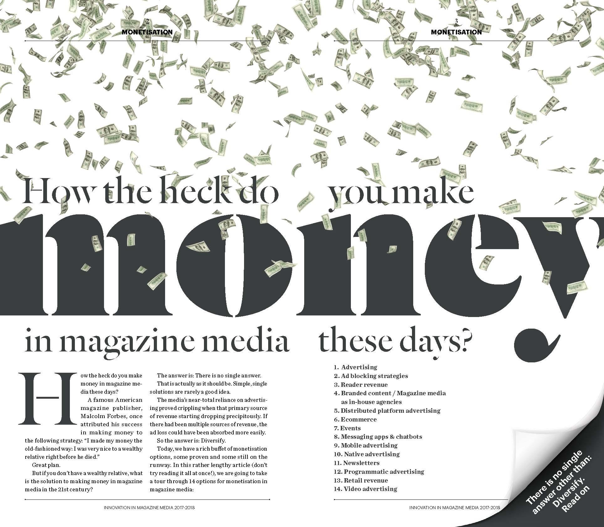 Innovation chapter download: How to make money in magazine media - FIPP