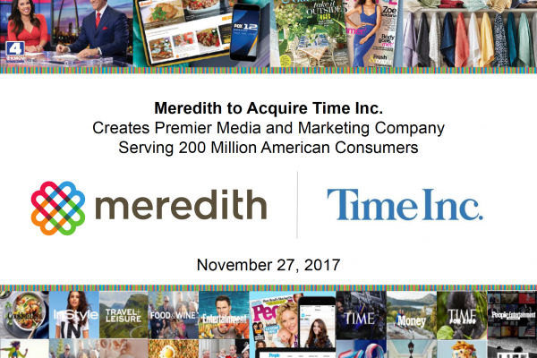 Meredith announces completion of Time Inc. acquisition