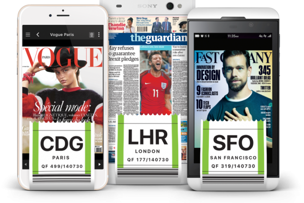The future of newspapers and magazines in flight