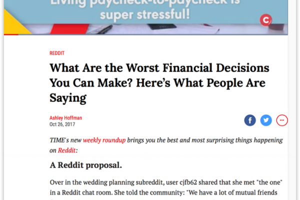 Time magazine finds new content with Reddit partnership