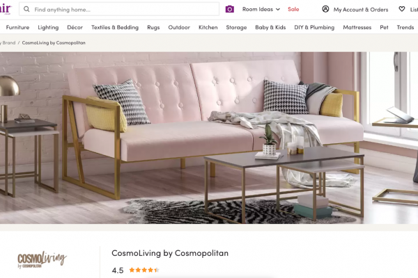 Wayfair Europe, Dorel Home and Hearst launch CosmoLiving collection