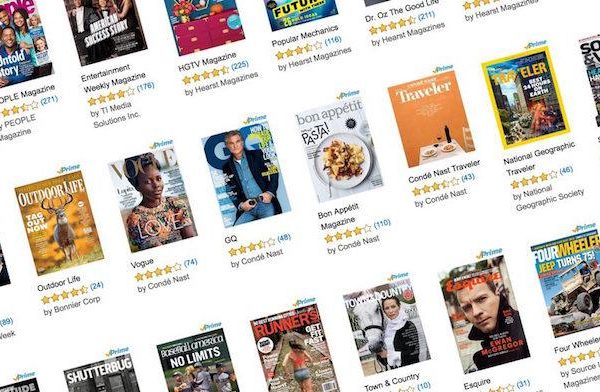 US Amazon Prime membership now includes magazines
