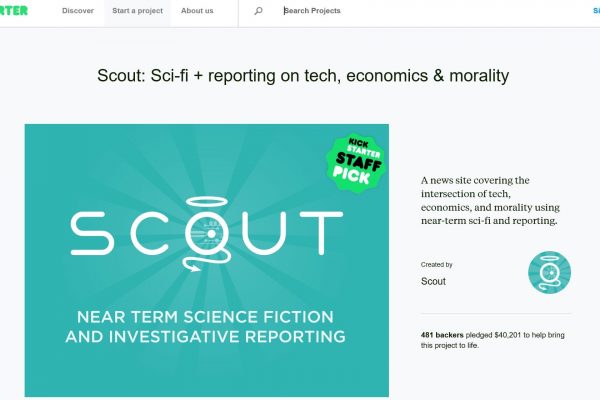 Scout: The crossroads of a tech-enabled future, journalism and sci-fi