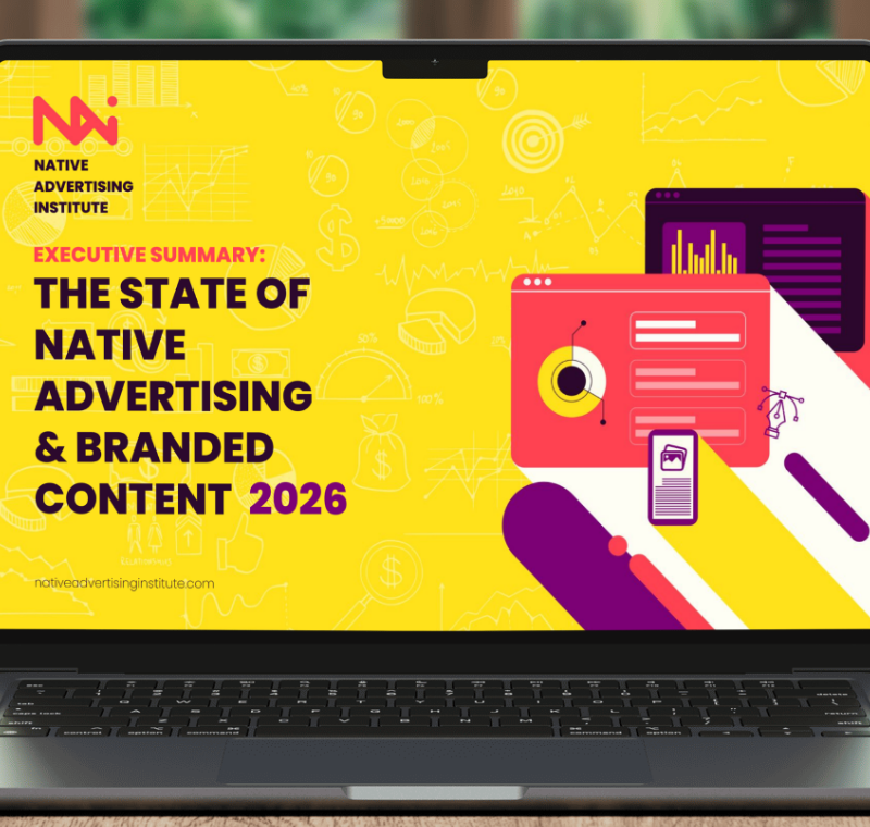 New Native Advertising Institute report shows branded content revenues are on rise